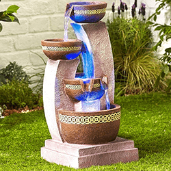 Image of Easy Fountain Azure Columns Garden Water Feature