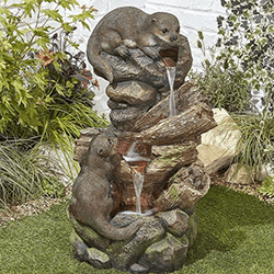 Image of Easy Fountain Otter Pools Garden Water Feature