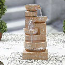Image of Easy Fountain Sparkling Bowls Garden Water Feature
