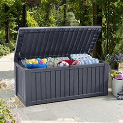 Image of Keter Rockwood Storage Box - Anthracite
