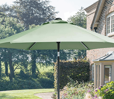 Image of Kettler 3.0m Wind-up Parasol in Sage
