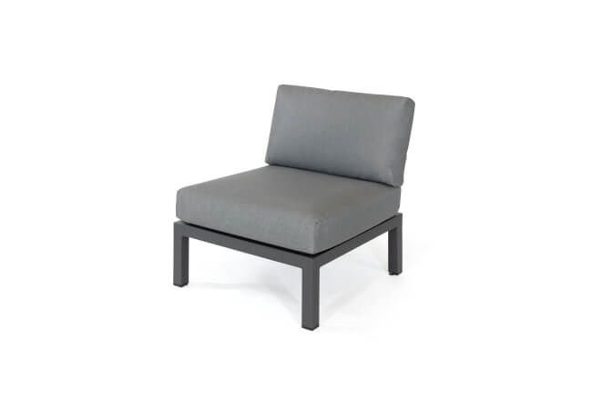 Image of Kettler Elba Side Chair Grey with Signature Cushions