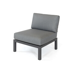Image of Kettler Elba Side Chair Grey with Signature Cushions