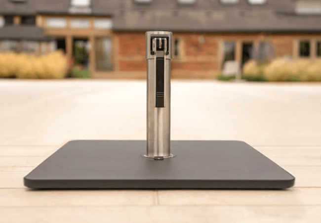 Image of Kettler Parasol Base Plain Steel 30Kg - Press Hold Pole