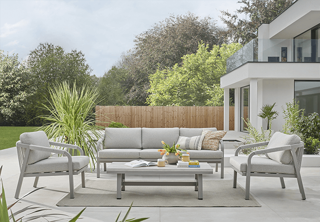 Image of Kettler Como 5 Seat Lounge Set in Pebble