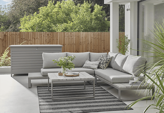Image of Kettler Marina Corner Lounge Set with Coffee Table