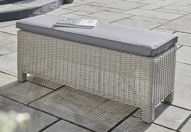 Image of Kettler Palma Signature Bench in White Wash/Taupe