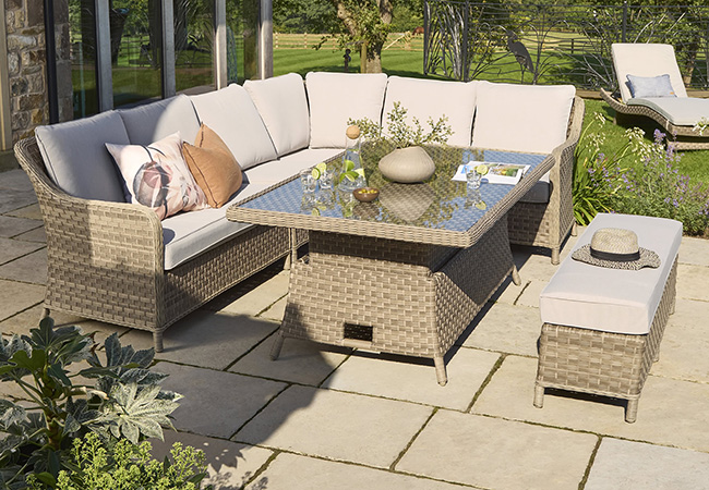 Image of Kettler Charlbury Corner Set with Signature Cushions