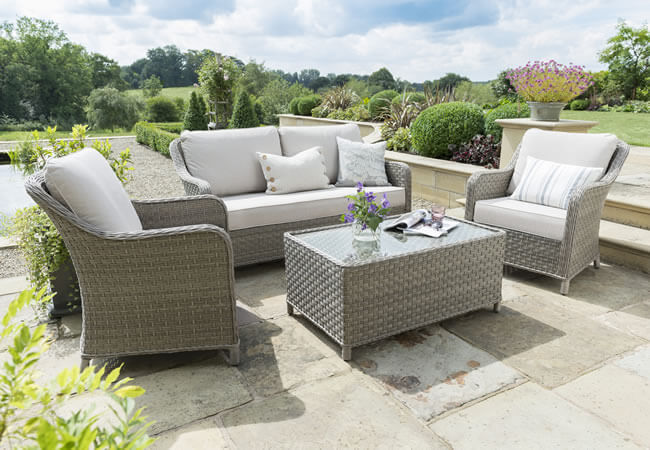 Image of Kettler Charlbury Sofa Lounge Set with Signature Cushions