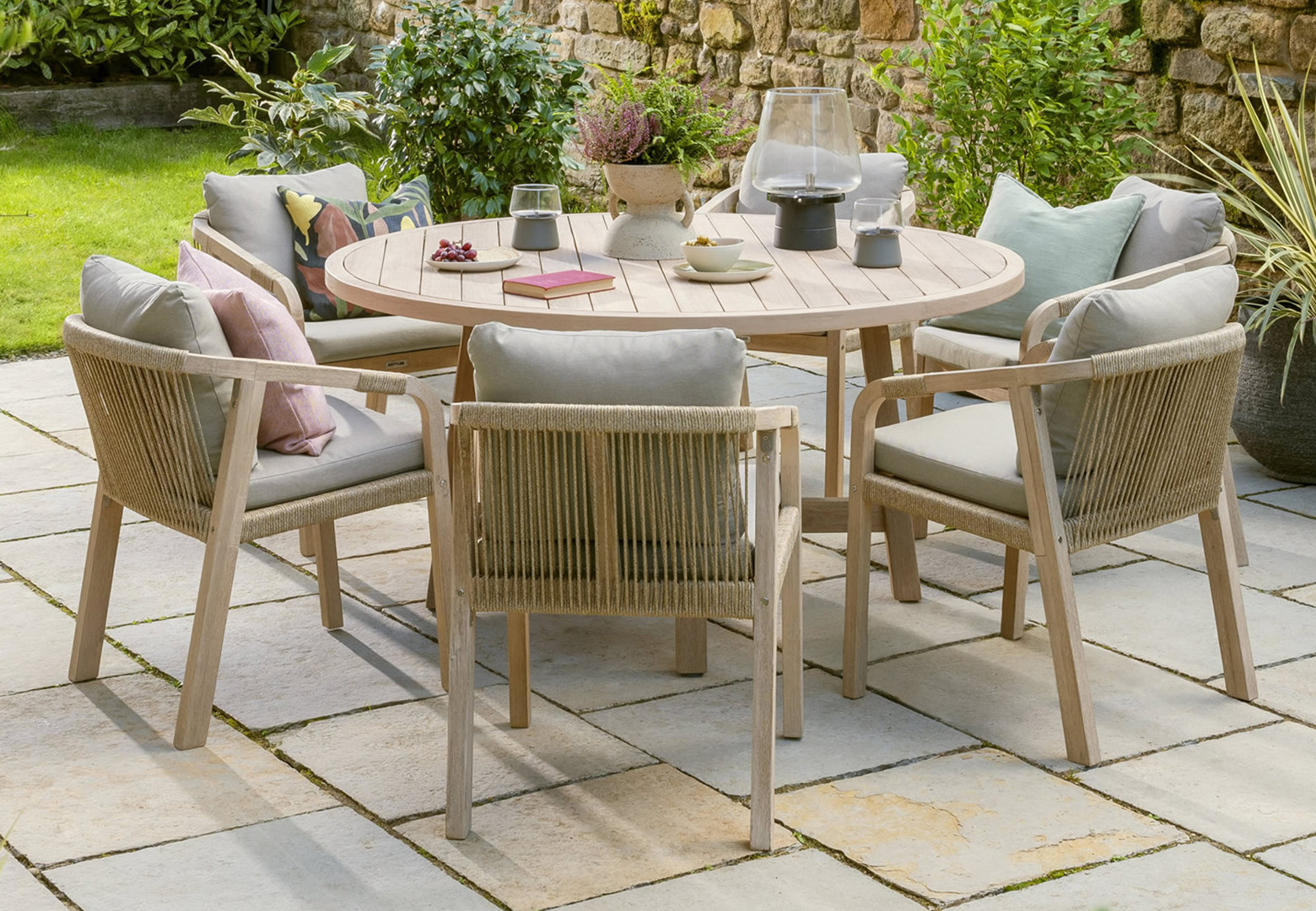 Image of Kettler Cora Rope 6 Seater Dining Set