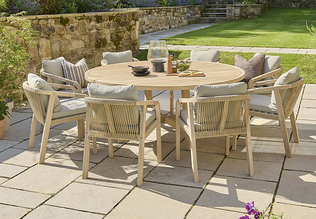 Image of Kettler Cora Rope 8 Seater Dining Set