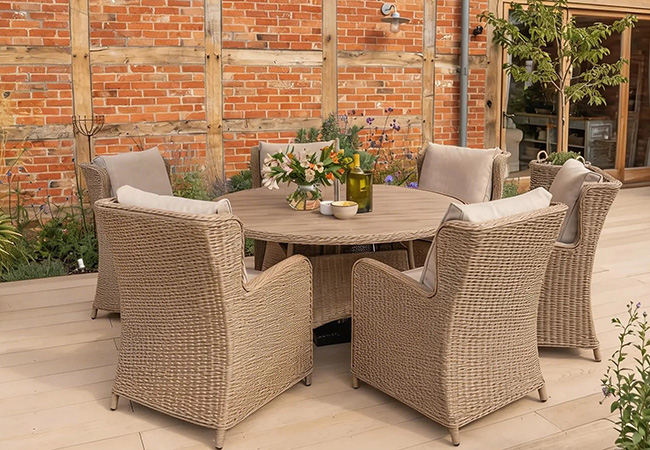 Image of Kettler Derwent 6 Seat Dining Set - No Parasol