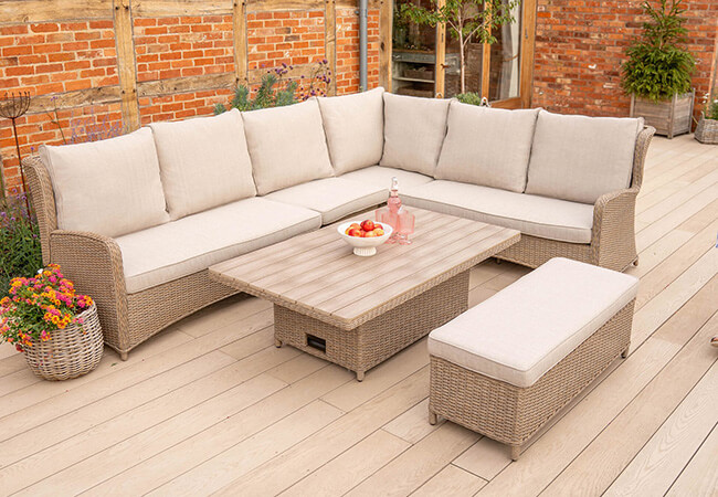 Image of Kettler Derwent Rectangular Recliner Corner Set