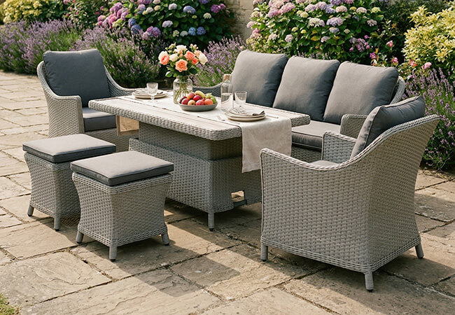 Image of Kettler Foxley Sofa Set with Adjustable Table
