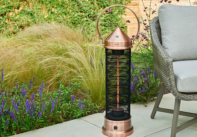 Image of Kettler Kalos Medium Copper 1800W Electric Lantern Heater