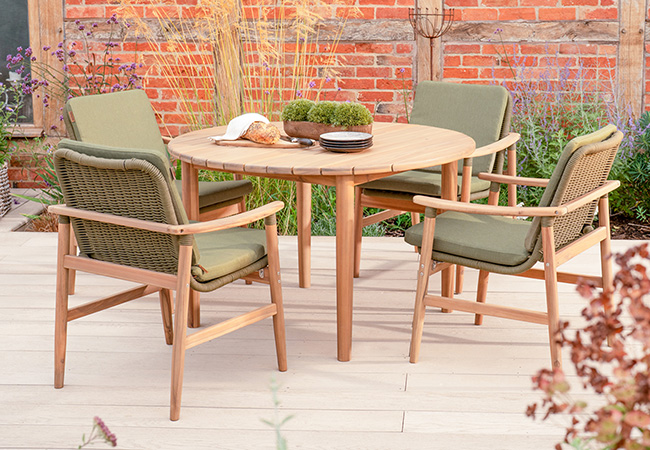 Image of Kettler Meadow 4 Seat Round Dining Set