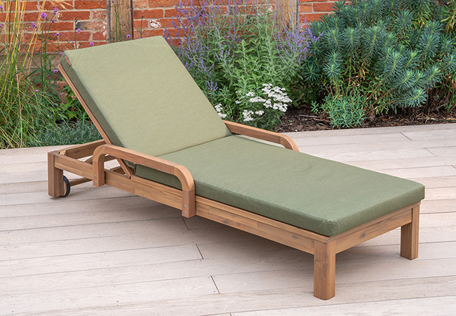 Image of Kettler Meadow Sunlounger with Cushion