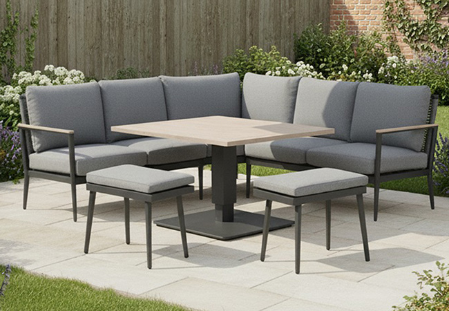 Image of Kettler Merano Corner Set with Adjustable Table