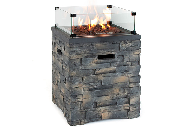 Image of Kettler Kalos Universal Stone 52cm Square Fire Pit