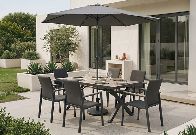 Image of Kettler Tudor 6 Seat Rectangular Dining Set