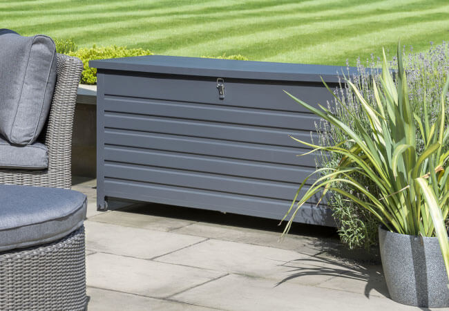 Image of Kettler Medium Aluminium Storage Box in Grey