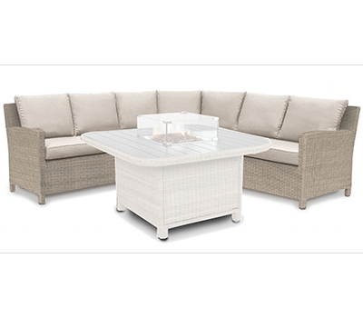 Image of EX DISPLAY / COLLECTION ONLY Kettler Palma Grande Corner Sofa, Oyster and Stone - NO TABLE