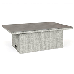 Small Image of Kettler Palma SQ Height Adjustable Table in White Wash