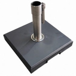 Image of Kettler Parasol Base 20kg - Aluminium Concrete - Press Hold Pole