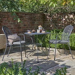 Small Image of Kettler Caredo Bistro Set in Slate