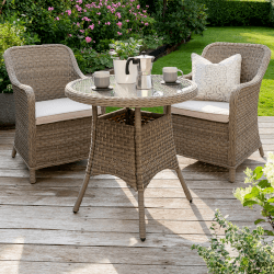 Image of Kettler Charlbury Bistro Set with Signature Cushions