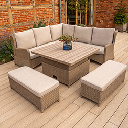 Small Image of Kettler Derwent Square Recliner Corner Set