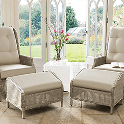 Small Image of EX DISPLAY / COLLECTION ONLY Kettler Palma Single Recliner No Footstools in Oyster and Stone