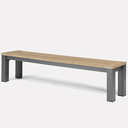 Image of Kettler Elba Bench in Anthracite/Teak
