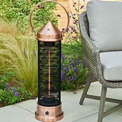 Image of Kettler Kalos Medium Copper 1800W Electric Lantern Heater