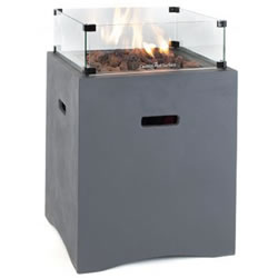 Image of Ex-Display/Collection Only Kettler Kalos Universal 52cm Square Fire Pit with Glass Surround