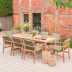 Image of Kettler Meadow 8 Seat Rectangular Dining Set