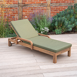Small Image of Kettler Meadow Sunlounger with Cushion