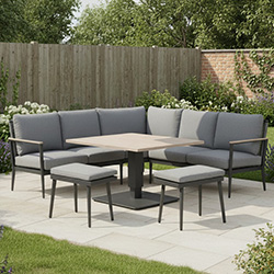 Small Image of Kettler Merano Corner Set with Adjustable Table