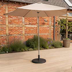 Image of Kettler 3m Wind up Parasol with Natural Canopy