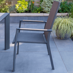 Image of Kettler Surf Active Multi Position Dining Chair in Iron Grey