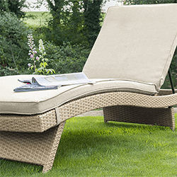 Small Image of Kettler Universal Weave Lounger - Oyster and Stone