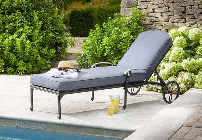 Image of Hartman Amalfi Lounger in Antique Grey / Platinum