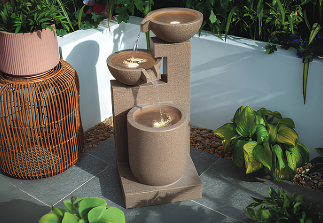 Image of Easy Fountain Dune Falls Modern Collection Water Feature