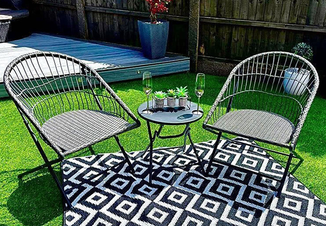 Image of Holly 3 Piece Folding Bistro Set