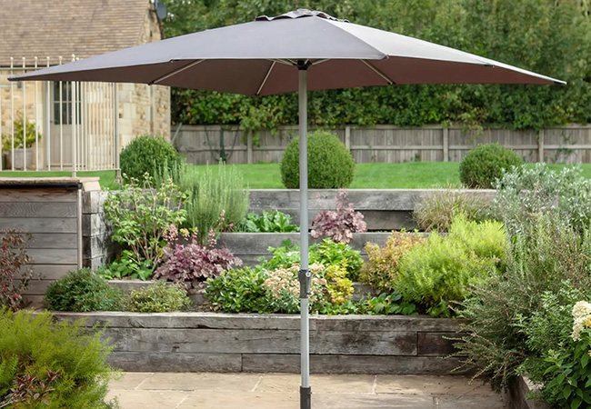 Image of Hartman Luxury Square 2.5m Parasol - Slate