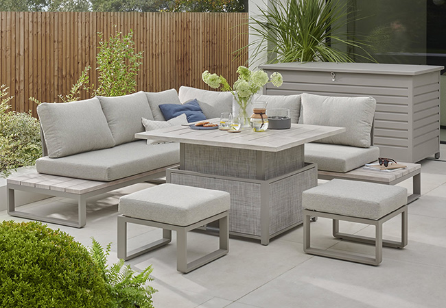 Image of Kettler Marina Corner Lounge Set with Adjustable Table