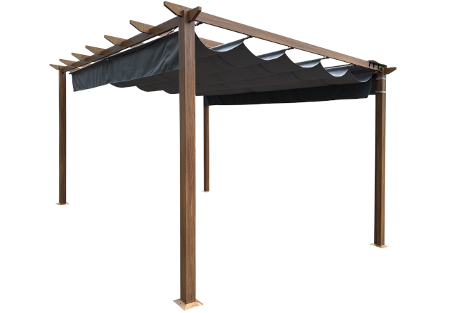 Image of Hartman 3 x 3m Square Monza Pergola - Folie/Cloud