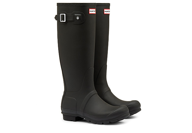 Image of Women's Original Tall Hunter Boots in Black - UK 6