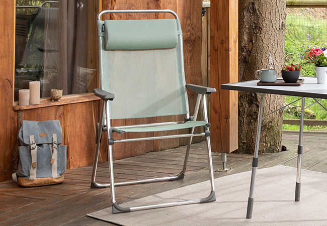 Image of Lafuma Alu Cham XL Batyline Folding Armchair - Moss - LFM2774