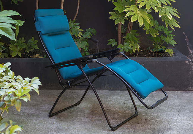 Image of Lafuma Futura AirComfort Padded Zero Gravity Recliner - Coral Blue - LFM3124